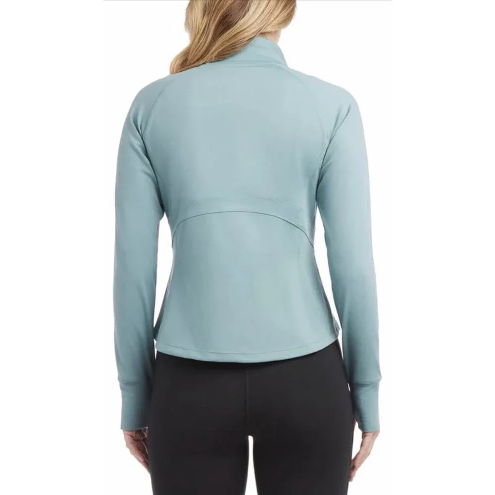 Jockey‎ Women's Tulip Hem Yoga Jacket, Arctic, Size M